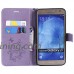 Galaxy J7 2015 Case  UNEXTATI Galaxy J7 2015 Flip Folio PU Leather Wallet Case with Magnetic Closure for Samsung Galaxy J7 2015 (Purple #3) - B07GSTWX35